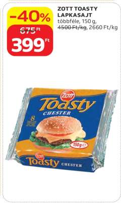 Zott Toasty Lapkasajt