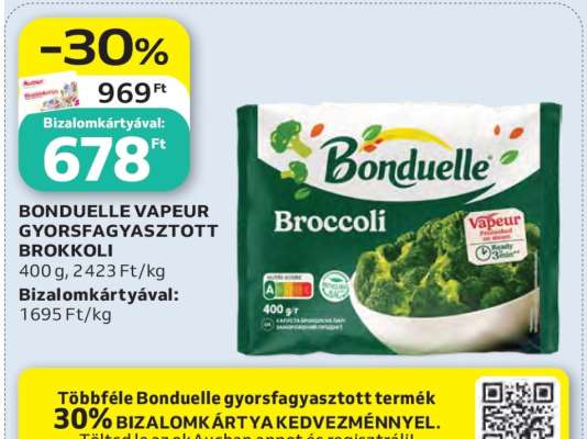 BONDUELLE VAPEUR GYORSFAGYASZTOTT BROKKOLI