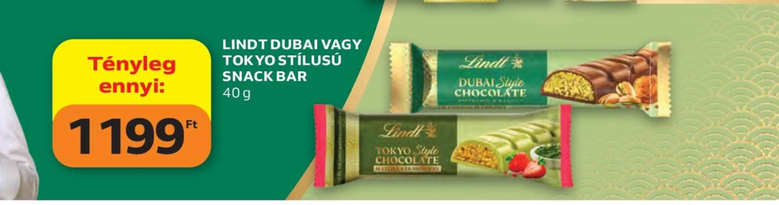 LINDT DUBAI VAGY TOKYO STÍLUSÚ SNACK BAR