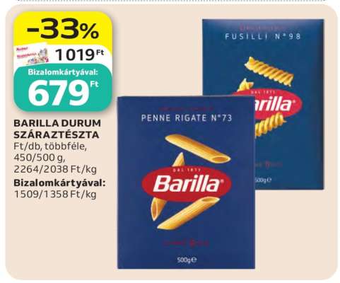 Barilla durum száraztészta