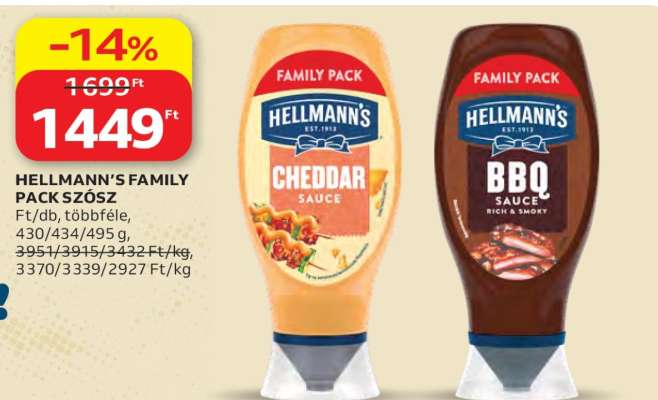 HELLMANN’S FAMILY PACK SZÓSZ
