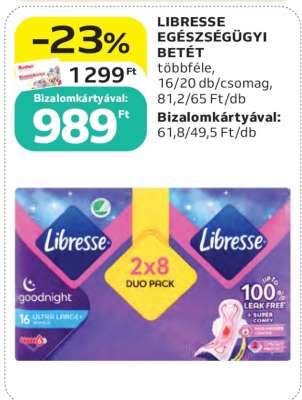 LIBRESSE EGÉSZSÉGÜGYI BETÉT