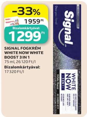SIGNAL FOGKRÉM WHITE NOW WHITE BOOST 3 IN 1