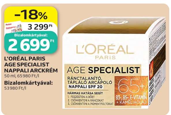 L'ORÉAL PARIS AGE SPECIALIST NAPPALI ARCKRÉM