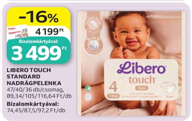 LIBERO TOUCH STANDARD NADRÁGPELENKA