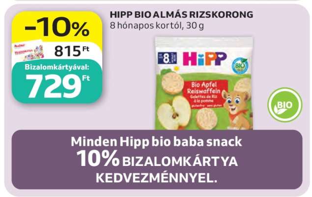 HIPP BIO ALMÁS RIZSKORONG