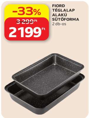 FIORD TÉGLALAP ALAKÚ SÜTŐFORMA