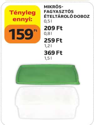 MIKRÓS-FAGYASZTÓS ÉTELTÁROLÓ DOBOZ