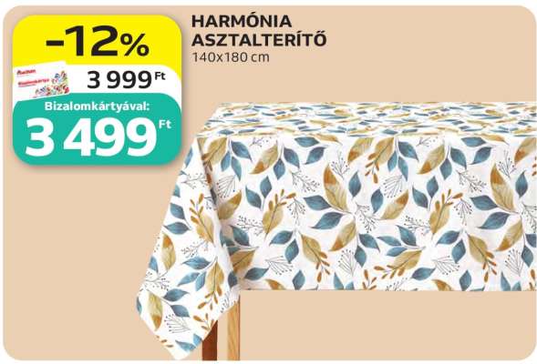 HARMÓNIA ASZTALTERÍTŐ