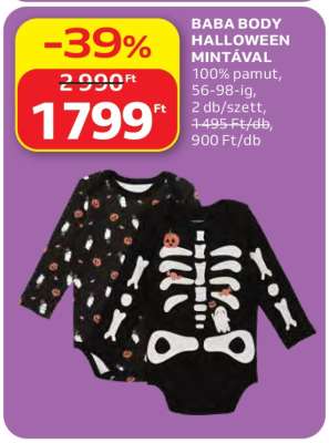 BABA BODY HALLOWEEN MINTÁVAL