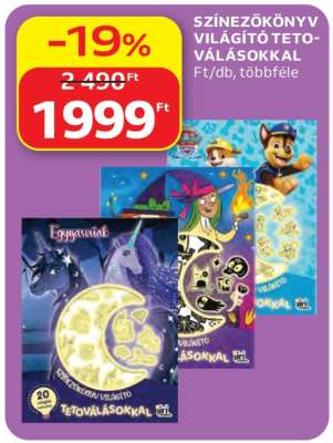 Színezőkönyv világító tetoválásokkal