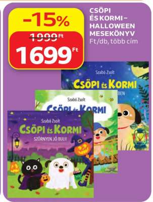 CSÖPI ÉS KORMI – HALLOWEEN MESEKÖNYV