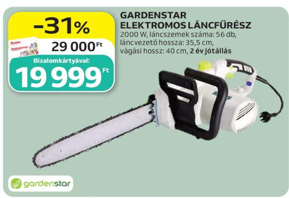 GARDENSTAR ELEKTROMOS LÁNCFŰRÉSZ