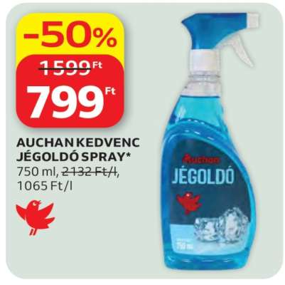 Auchan Kedvenc Jégoldó Spray