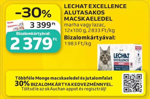 LECHAT EXCELLENCE ALUTASAKOS MACSKAELEDEL