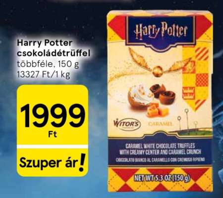 Harry Potter csokoládétrüffel