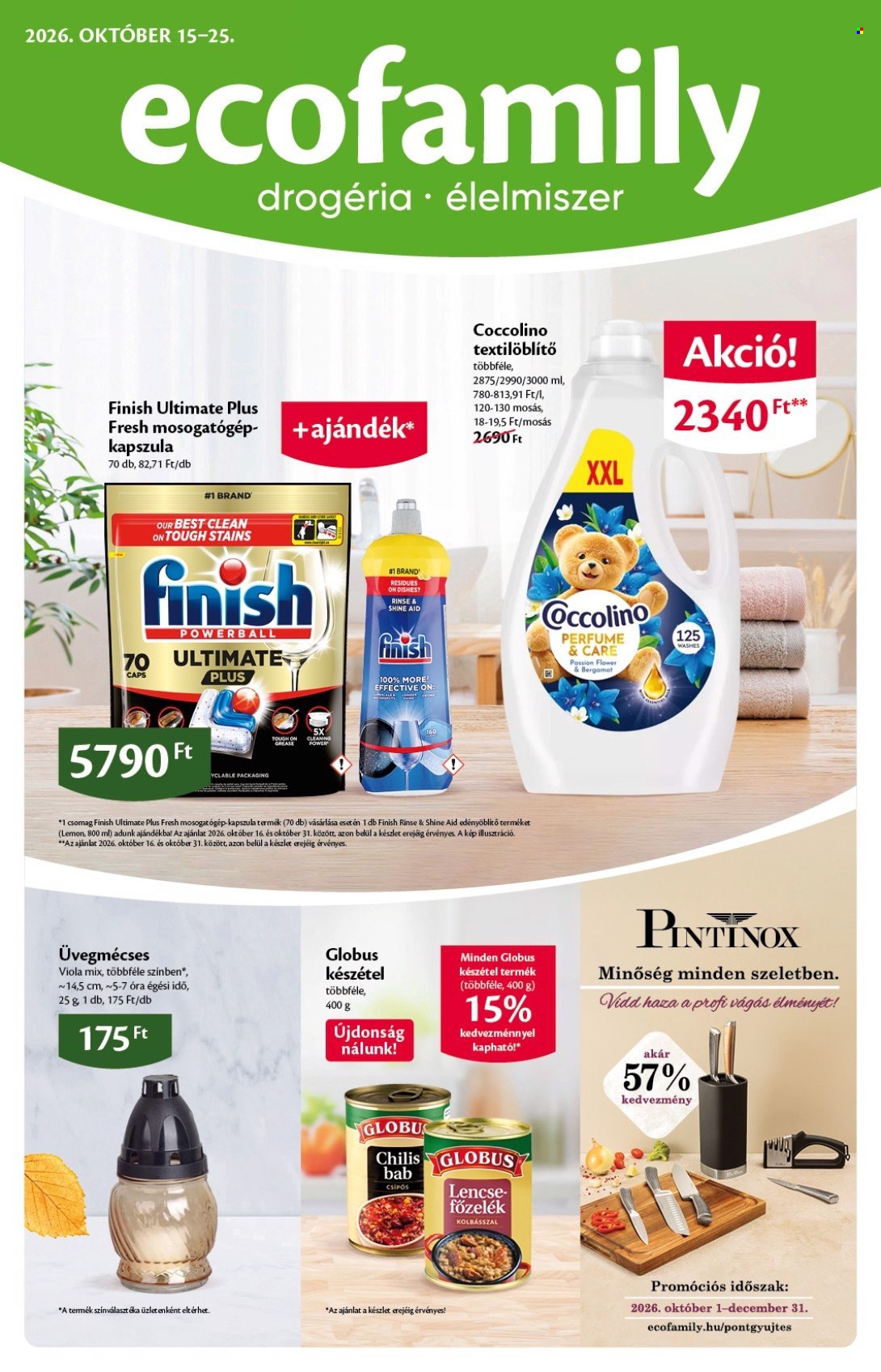 EcoFamily akciós újságok - 2026.10.15 - 2026.10.25. Oldal 1