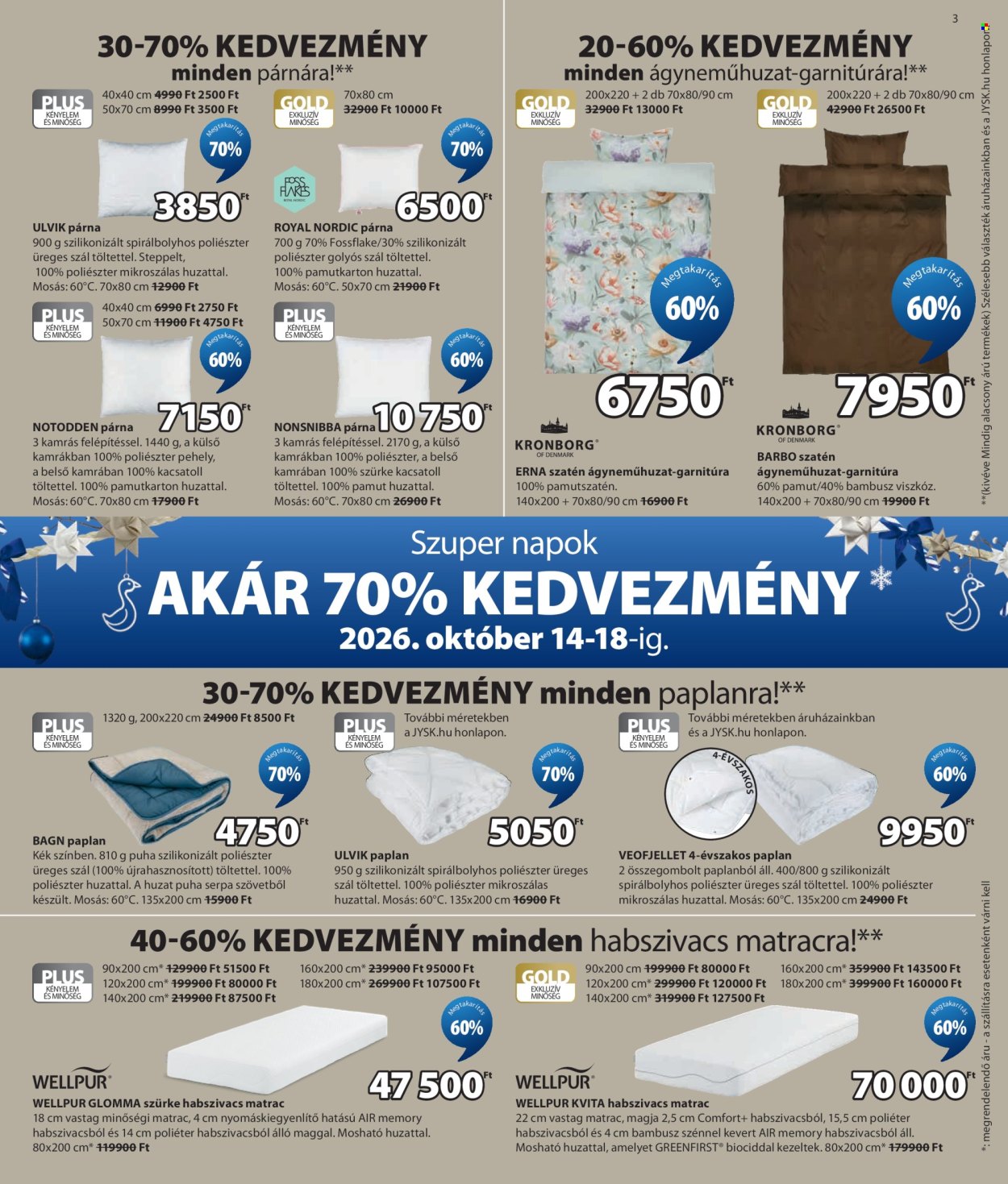 JYSK akciós újságok - 2026.10.14 - 2026.11.29. Oldal 4