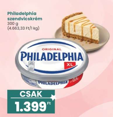 Philadelphia szendvicskrém