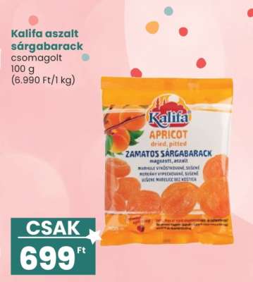 Kalifa aszalt sárgabarack