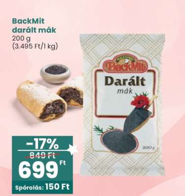 BackMit darált mák