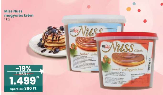 Miss Nuss mogyorós krém