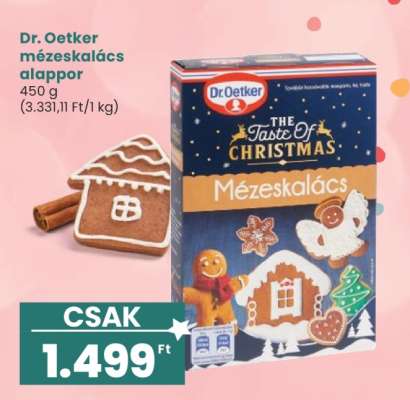Dr. Oetker Mézeskalács Alappor