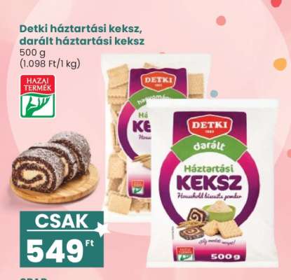 Detki háztartási keksz, darált háztartási keksz