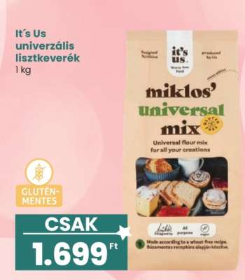 It’s Us univerzális lisztkeverék