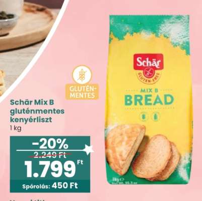 Schär Mix B gluténmentes kenyérliszt