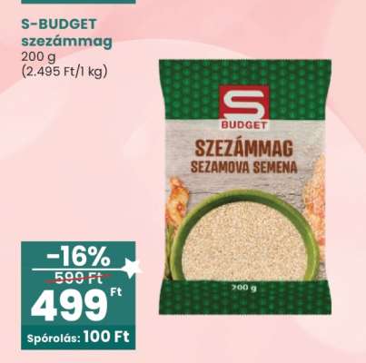 S-BUDGET szezámmag
