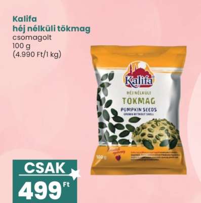 Kalifa héj nélküli tökmag