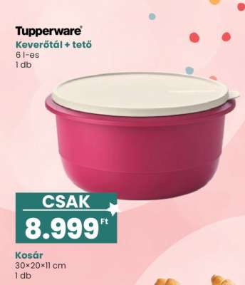 Tupperware Keverőtál + tető
