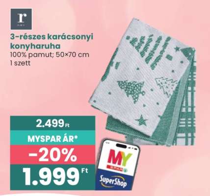 3-részes karácsonyi konyharuha