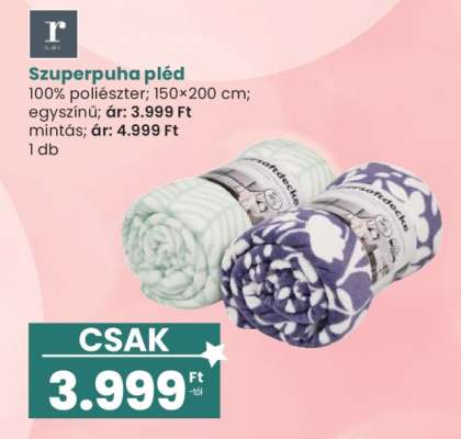 Szuperpuha pléd