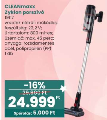 CLEANmaxx Zyklon porszívó