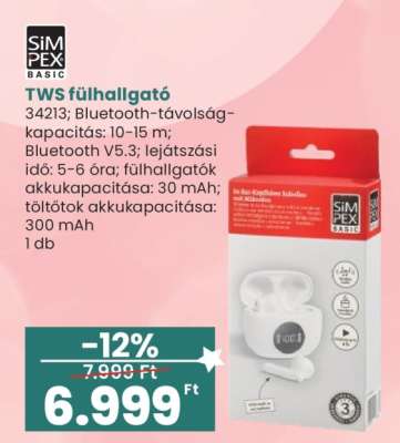 TWS fülhallgató