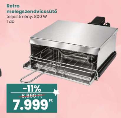 Retro melegszendvicssütő