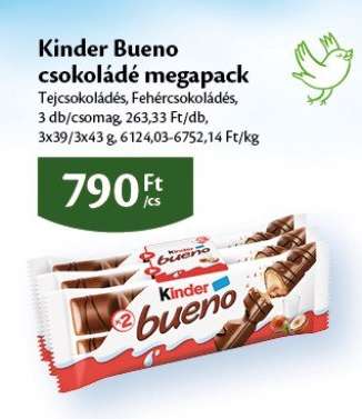Kinder Bueno csokoládé megapack