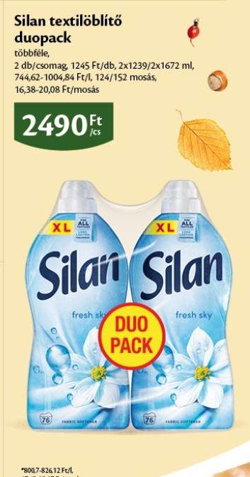 Silan textilöblítő duopack