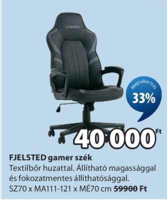 FJELSTED gamer szék