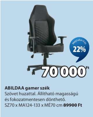 ABILDAA gamer szék