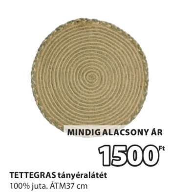 TETTEGRAS tányéralátét