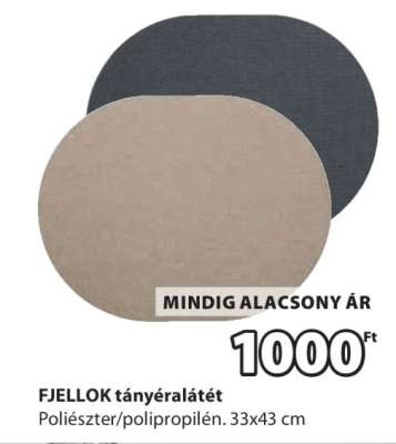 FJELLOK tányéralátét