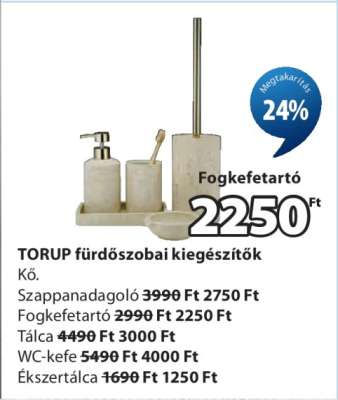 TORUP fürdőszobai kiegészítők