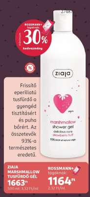 ZIAJA MARSHMALLOW TUSFÜRDŐ GÉL