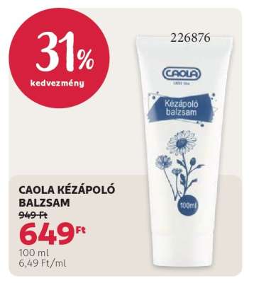 CAOLA KÉZÁPOLÓ BALZSAM