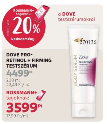 DOVE PRO-RETINOL + FIRMING TESTSZÉRUM