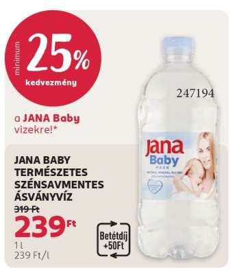 Jana Baby természetes szénsavmentes ásványvíz