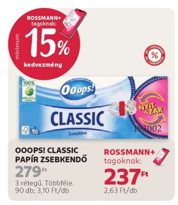 Ooops! Classic papír zsebkendő